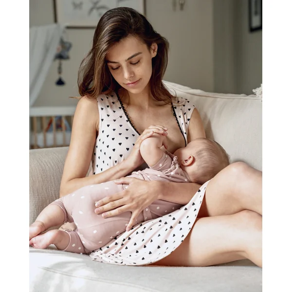 Nuisette de grossesse et d'allaitement Lea en viscose oeko-tex - Reste 1S