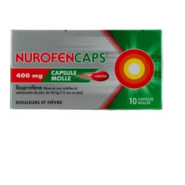 NurofenCaps 400 mg Capsules Molles x 10