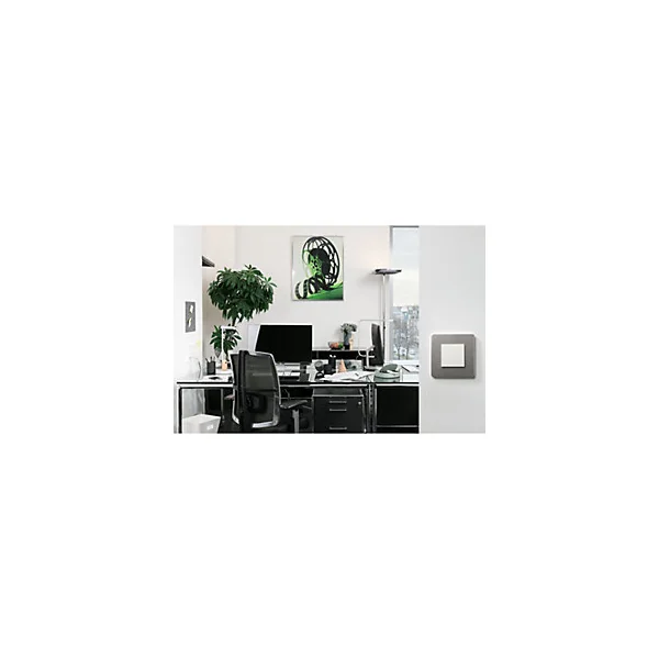 Obturateur Schneider Electric Unica Déco blanc