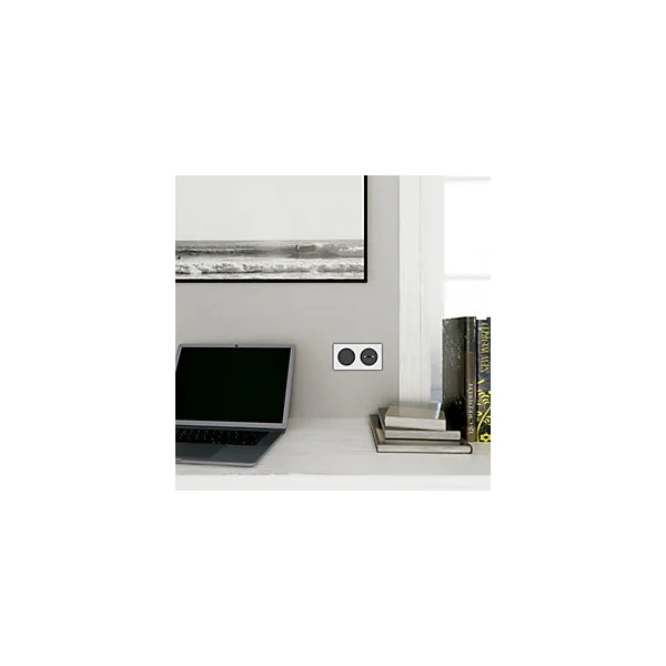 Obturateur à vis Schneider Electric Odace anthracite