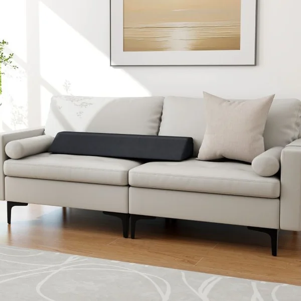 Oreiller Compensé pour Lit Simple/Double Cale Trapézoïdal pour Fermer l'Espace (0-20 Cm) Entre Le Matelas et La Tête de Lit/Mur Gris