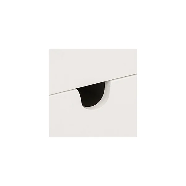 Organisateur d'accessoires de salle de bains XL blanc et bambou, avec tiroir, 5Five