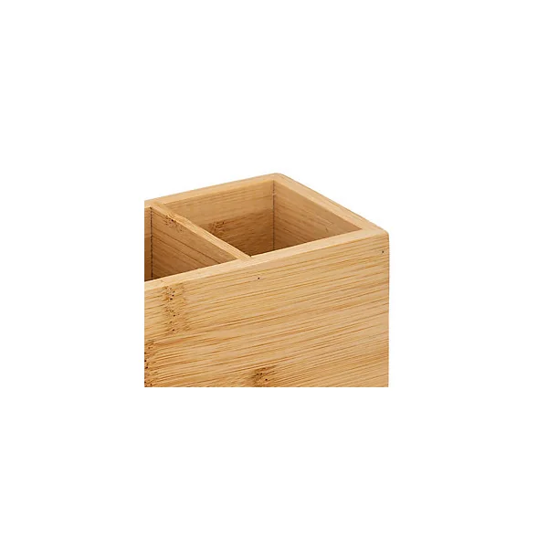 Organiseur 4 compartiments en bambou l.7,1 x H.9,9 x P.22,4 cm, 5Five Simply Smart Tidy