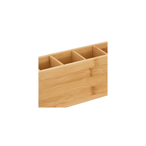 Organiseur 4 compartiments en bambou l.7,1 x H.9,9 x P.22,4 cm, 5Five Simply Smart Tidy