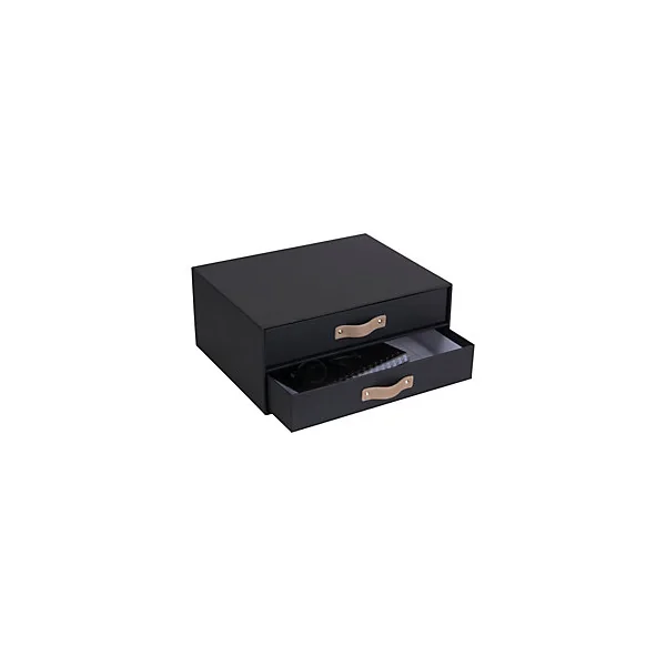Organiseur de bureau à 2 tiroirs Birger Bigso Box gris anthracite