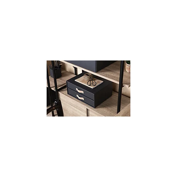 Organiseur de bureau à 2 tiroirs Birger Bigso Box gris anthracite