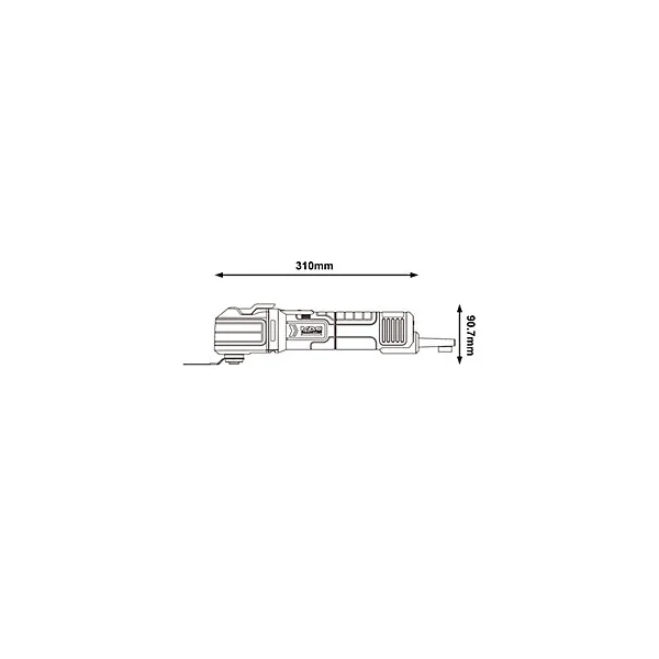 Outil multifonction quick change Mac Allister TTB892MLT 300W