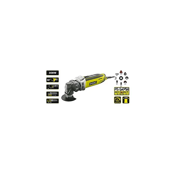 Outil multifonction Ryobi RMT300-SA 300W + 32 accessoires