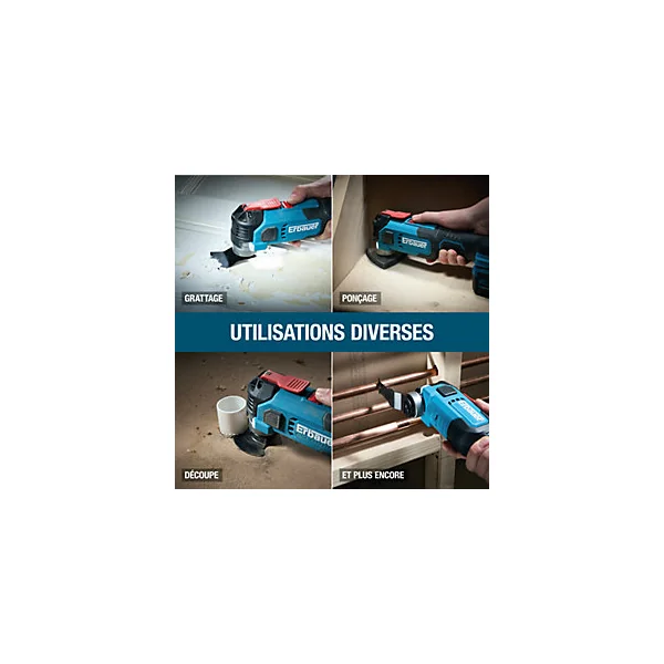 Outil multifonction sans fil Erbauer Ext ERI1080MLT 18V ( sans batterie)