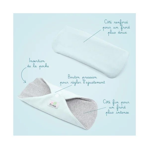 Pack 1 grande + 2 petites housses pour poche de gel