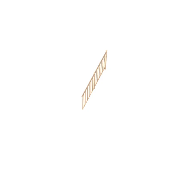 Pack balustrade Fortia verticale hêtre coloris naturel h.110 cm x l.271,8 cm