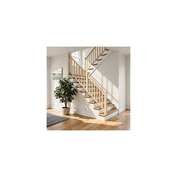 Pack balustrade Fortia verticale hêtre coloris naturel h.110 cm x l.271,8 cm