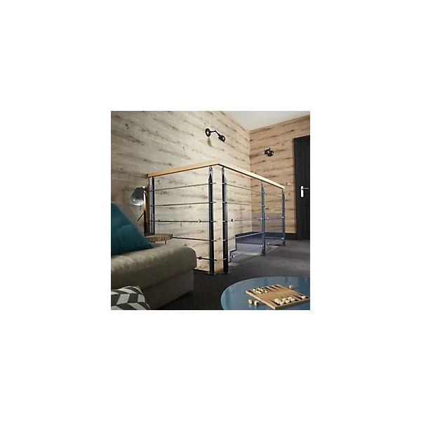Pack balustre Universo à plat hêtre Kordo 2m