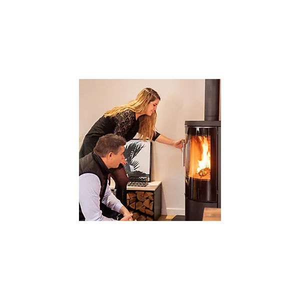 Pack bois de chauffage Woodstock – bûches 30 cm + bois d’allumage + allume-feux – prêt à l’emploi <20 % – idéal poêle et cheminée – bois certifié NF