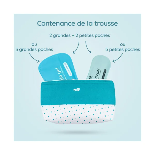 Pack complet pour le bain dérivatif : 6 poches + 3 housses + 1 trousse