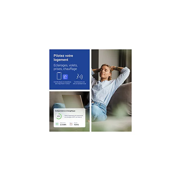 Pack connecté Legrand Drivia pour panneaux solaires