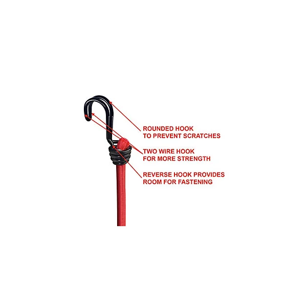 Pack de 12 tendeurs de différentes tailles Master Lock Twin Wire