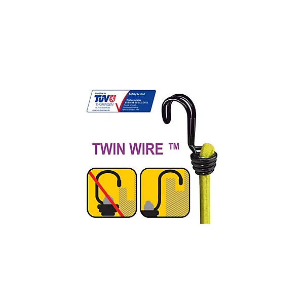 Pack de 12 tendeurs de différentes tailles Master Lock Twin Wire