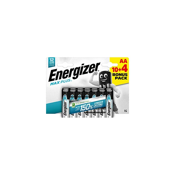 Pack de 14 piles alcaline Max Plus Energizer AA/LR06