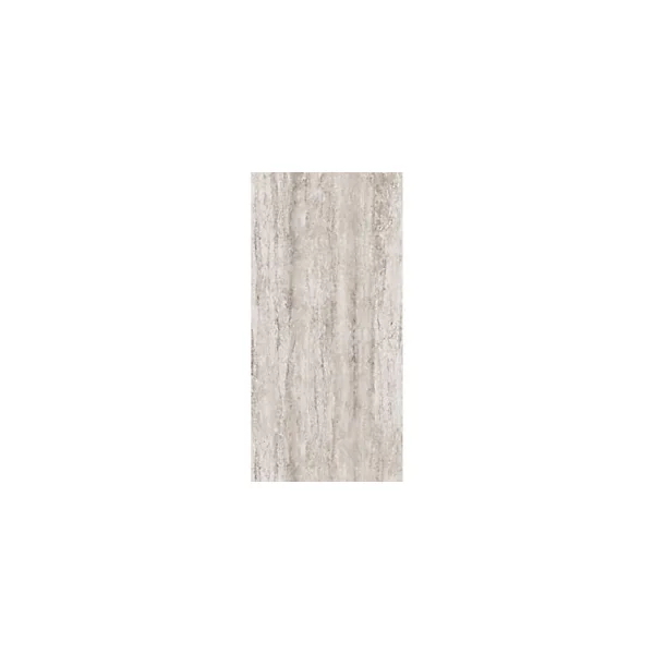 Pack de 2 panneaux muraux de salle de bains l.100 x H.210 cm, effet travertin beige structuré , Schulte DécoDesign Softtouch