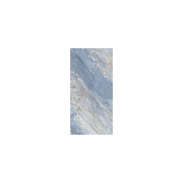 Pack de 2 panneaux muraux de salle de bains l.100 x H.255 cm, effet marbre bleu, Schulte DécoDesign Softtouch
