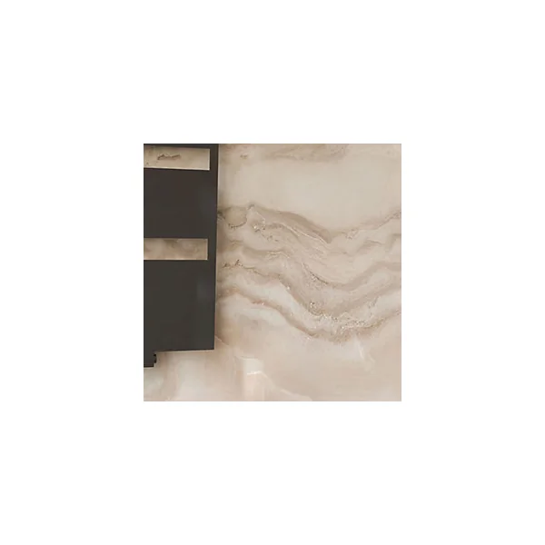 Pack de 2 salle de bains l.100 x H.255 cm, effet marbre beige, Schulte DécoDesign Softtouch