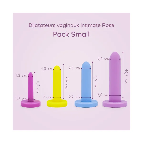 Pack dilatateurs vaginaux Intimate rose - Small