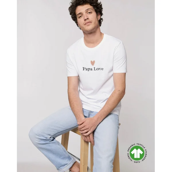 Pack Family papa Love, mama Love et bebe assortis - Coton biologique