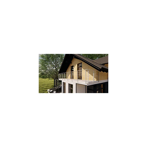 Pack garde-corps : pose latéral Prestio ral 9006 Kordo