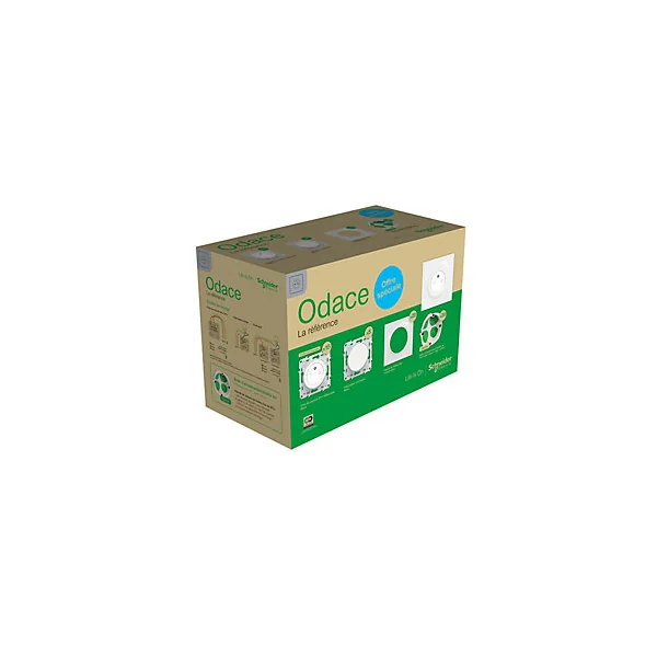 Pack Odace Schneider Electric blanc 60 pièces