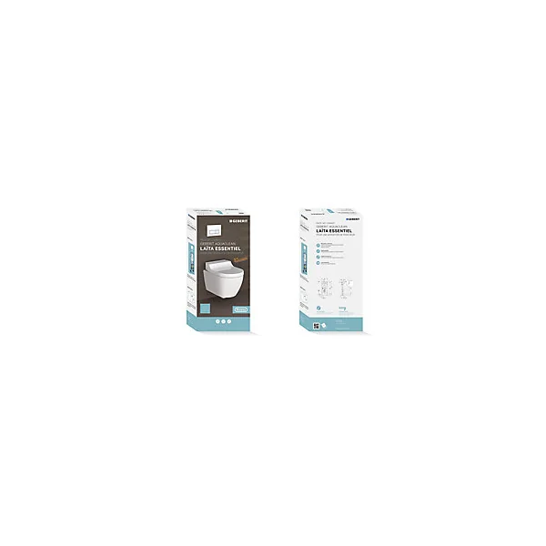 Pack WC japonais lavant suspendu Geberit Laita Essentiel Rimfree