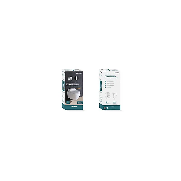 Pack WC japonais lavant suspendu Geberit Laita Premium Rimfree