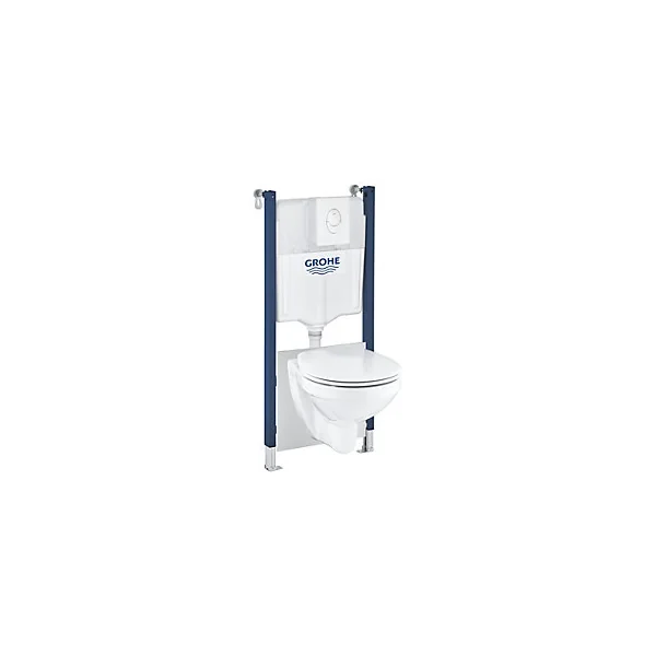Pack WC suspendu blanc Grohe Solido Baufirst