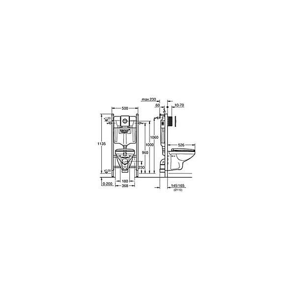 Pack WC suspendu Grohe Solido Bausail