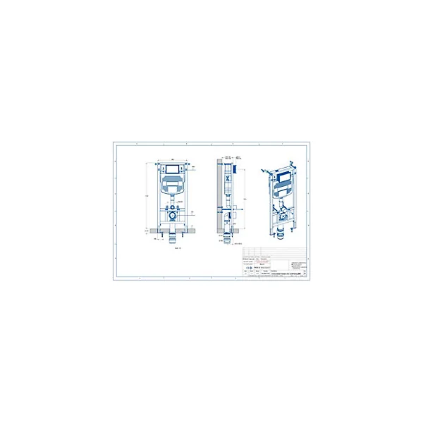 Pack WC suspendu Lagon en porcelaine vitrifiée avec abattant + bâti-support universel GoodHome