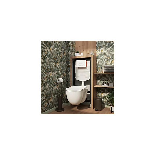Pack WC suspendu sans bride + bâti, GoodHome Winam