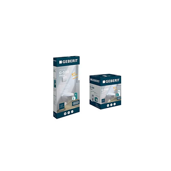 Pack WC suspendu sans bride, Geberit G-500 Design