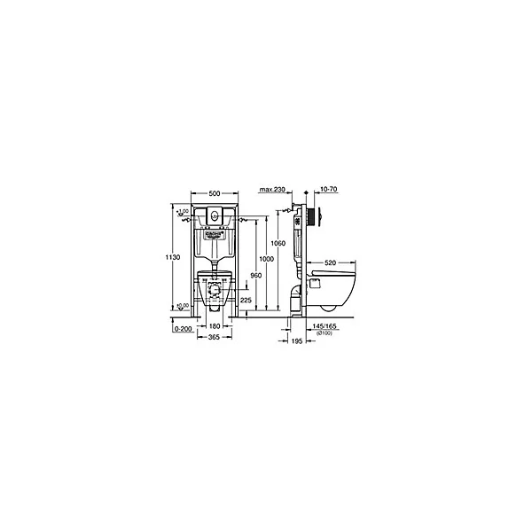 Pack WC suspendu sans bride Grohe Solido Harmony