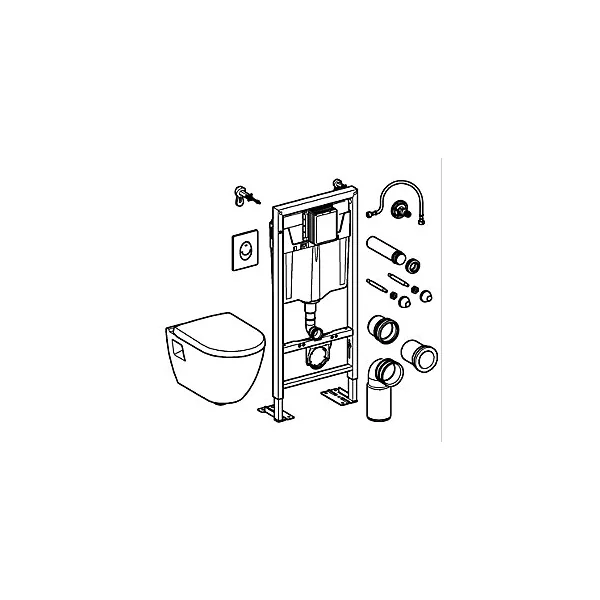 Pack WC suspendu sans bride Grohe Solido Harmony