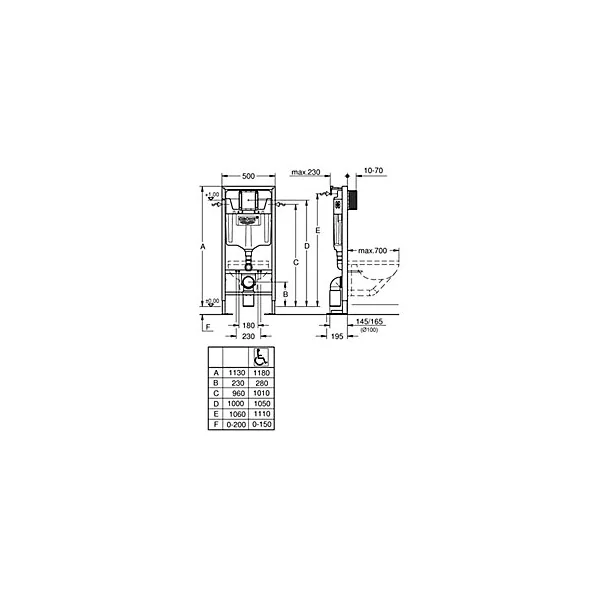 Pack WC suspendu sans bride Grohe Solido Vortex
