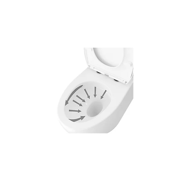 Pack WC à poser avec cuvette, abattant et réservoir, GoodHome Kentia