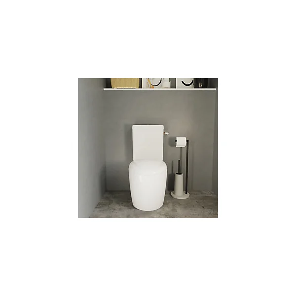 Pack WC à poser avec cuvette, abattant et réservoir, GoodHome Kentia