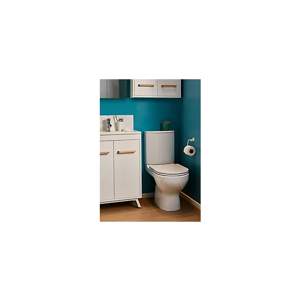 Pack WC à poser sans bride avec sortie verticale GoodHome Cavally