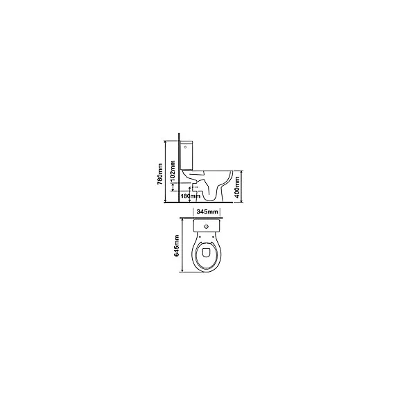 Pack WC à poser sans bride sortie horizontale Dalia Clean Flush