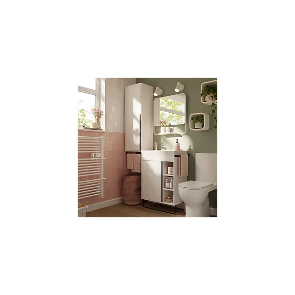 Pack WC à poser sans bride sortie horizontale ou verticale GoodHome Cavally
