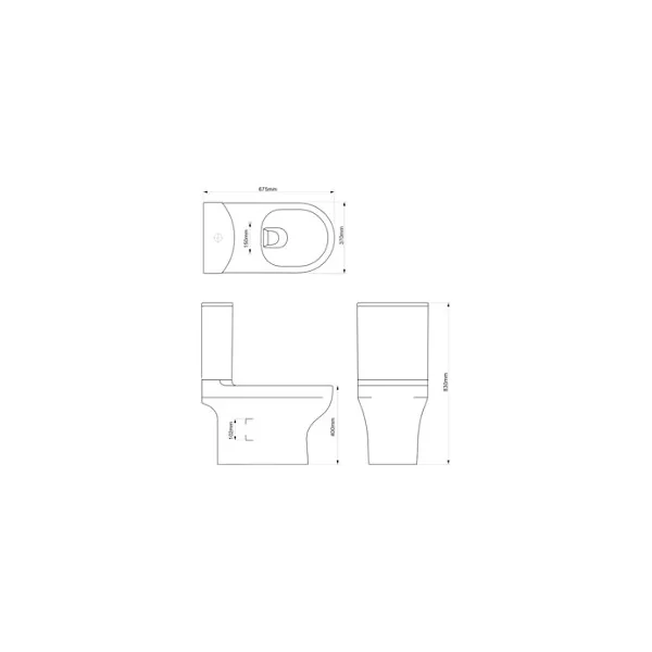 Pack WC à poser sans bride sortie horizontale ou verticale GoodHome Cavally