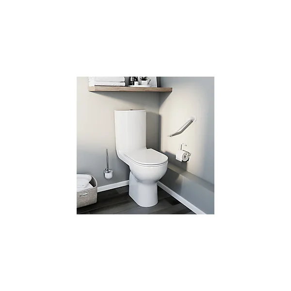 Pack WC à poser surélevé sans bride avec sortie horizontale GoodHome Cavally