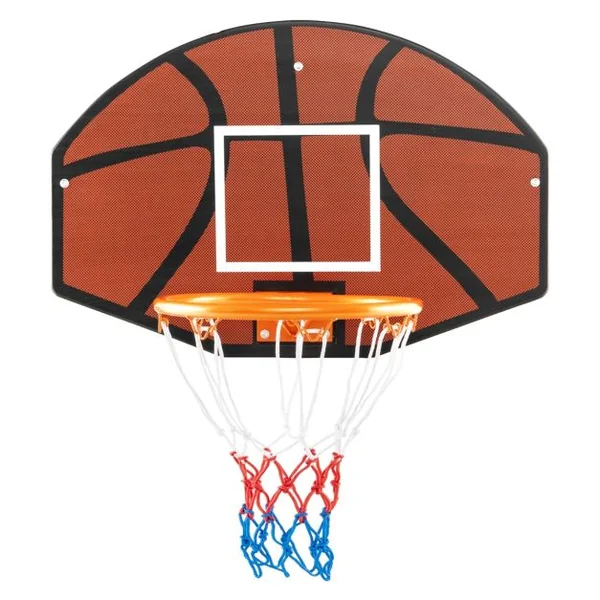Panier de Basket Mural 32,5 cm avec Panneau Incassable Panier Basket-ball avec Filet Anti-déchirure Accessoires Complets 66,5 x 44,5 cm