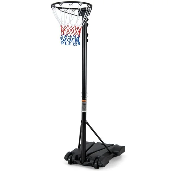Panier de Basket-Ball Hauteur 260-305cm Support de Basketball Mobile avec Base Rechargeable 2 Roues Jante Résistants aux Intempéries