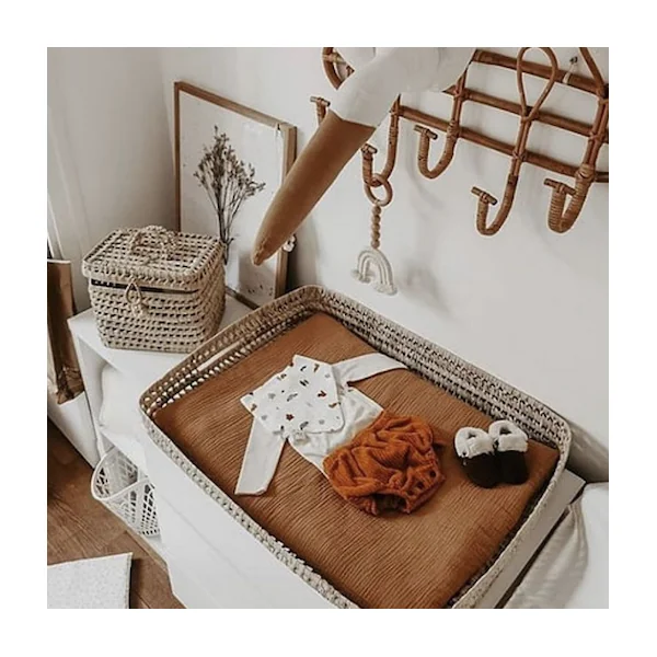 Panier à langer (matelas et drap housse) - 18 tissus au choix